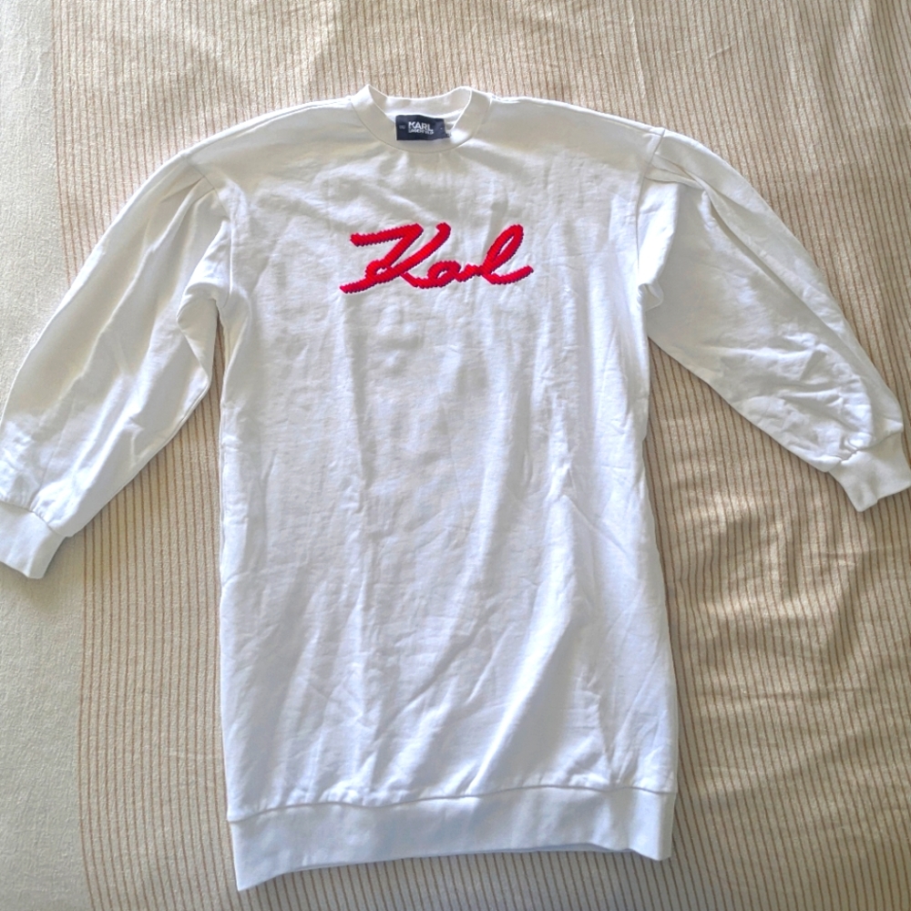 Karl Lagerfeld Logo Sweater Dress Size M